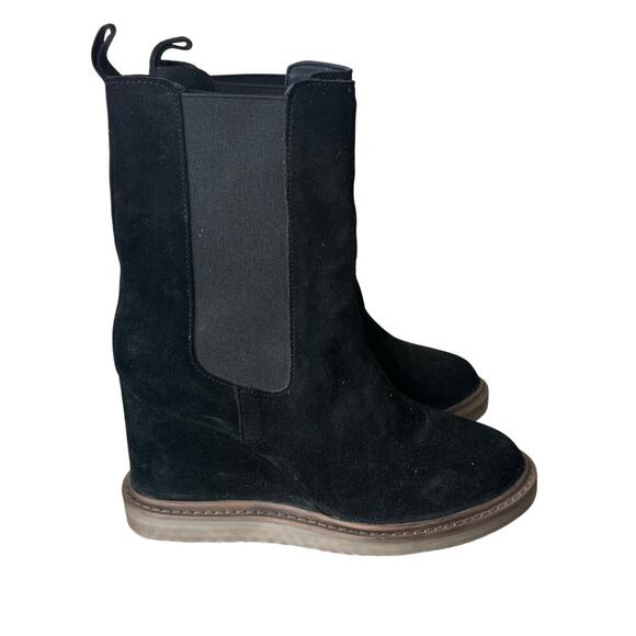 Vintage Foundry Co. Elizabeth Wedge Boot Black Size 7.5 - Picture 2 of 7